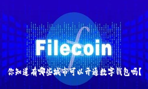 你知道有哪些城市可以开通数字钱包吗？