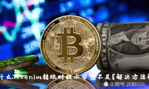 为什么Tokenim转账时提示带宽不足?解决方法解析