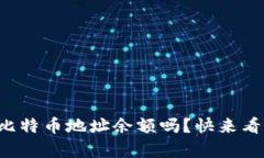 你知道怎么查比特币地址余额吗？快来看这些简